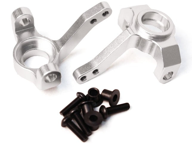 Aluminum Steering Knuckle Set, Silver for Axial SCX10 (RCE1825S)