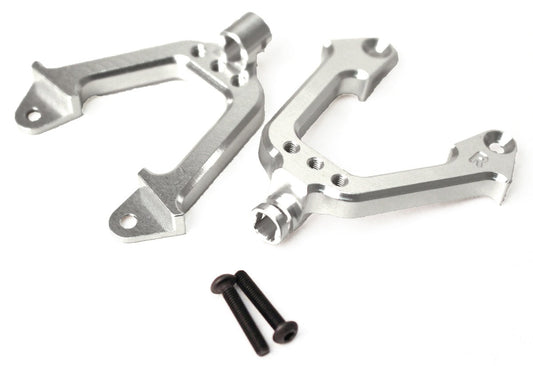 Aluminum Front Shock Tower Hoops, Silver for SCX10 (2) (RCE1831S)