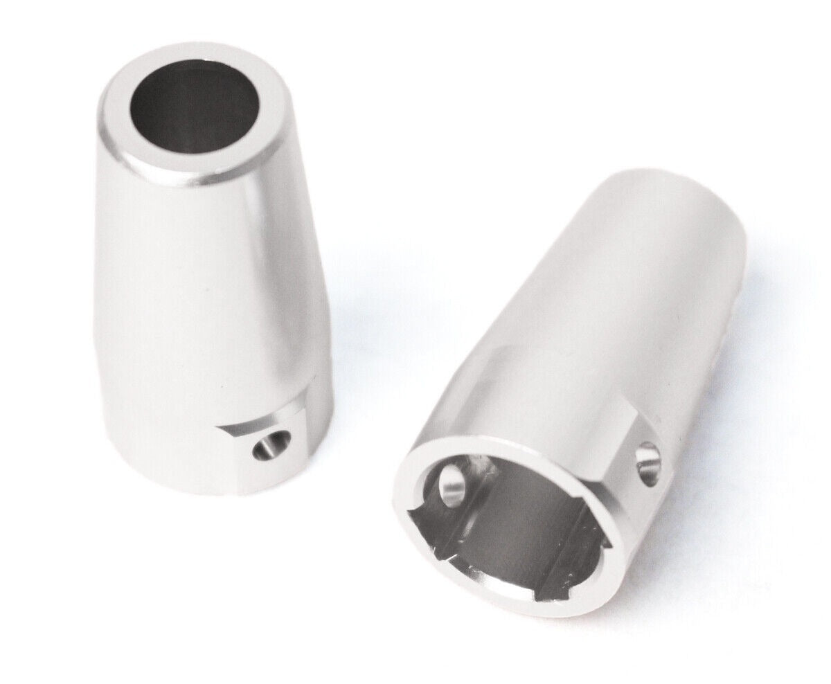 Aluminum Rear Axle Cups, Silver for SCX10 (RCE1834S)