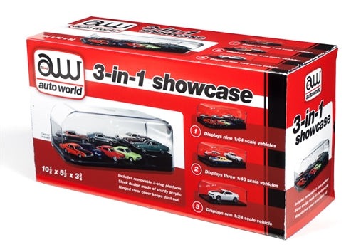 1/24 3-in-1 Display Case with Interchangeable Inserts (RDZAWDC004)