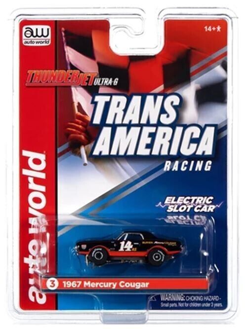 Thunderjet A.J. Foyt 1967 Mercury Cougar HO Slot Car (RDZSC357FOYT)