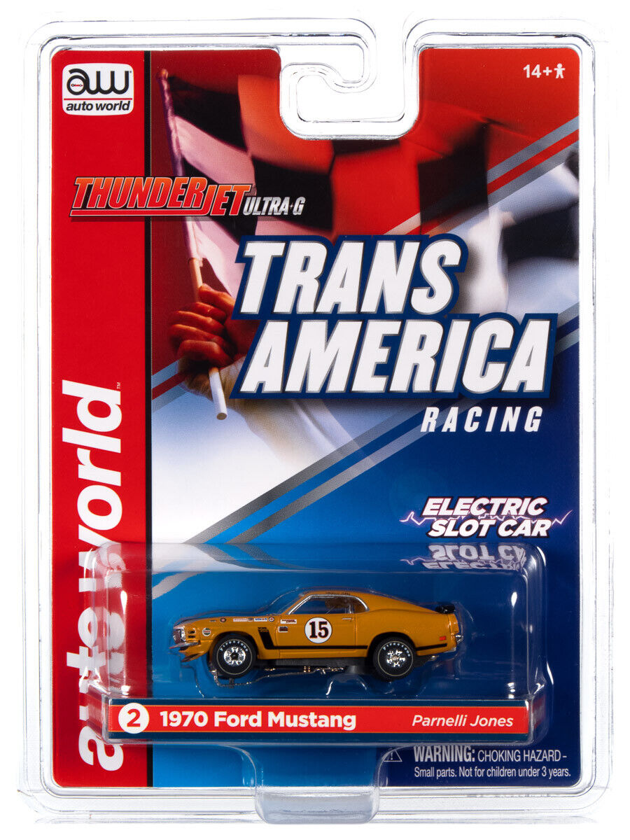 Thunderjet Parnelli Jones 1970 Ford Mustang HO Slot Car (RDZSC357JONES)