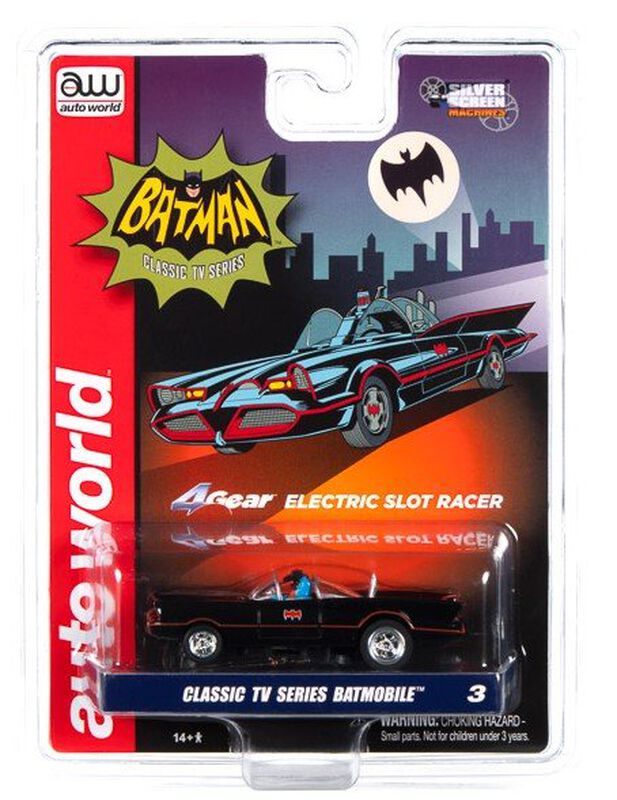 4Gear 1966 Classic TV Series Batmobile HO Slot Car (RDZSC358BATMAN)