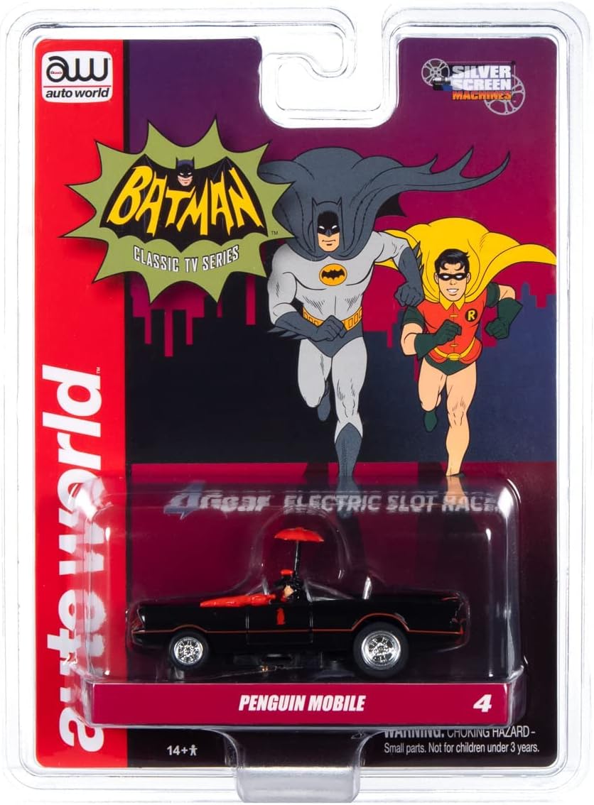 4Gear Batman Classic TV Series Penguin Mobile HO Slot Car (RDZSC358PENGUI)