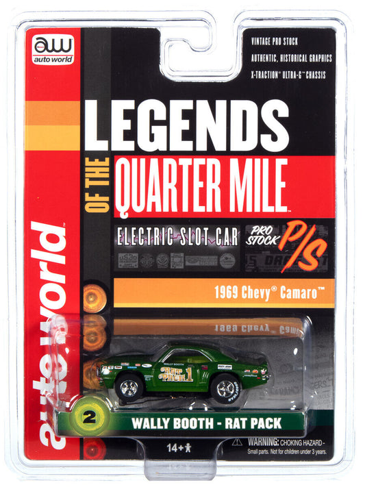 Xtraction Legends of the Quarter Mile Wally Booth 1969 Camaro HO Slot Car (RDZSC361BOOTH)