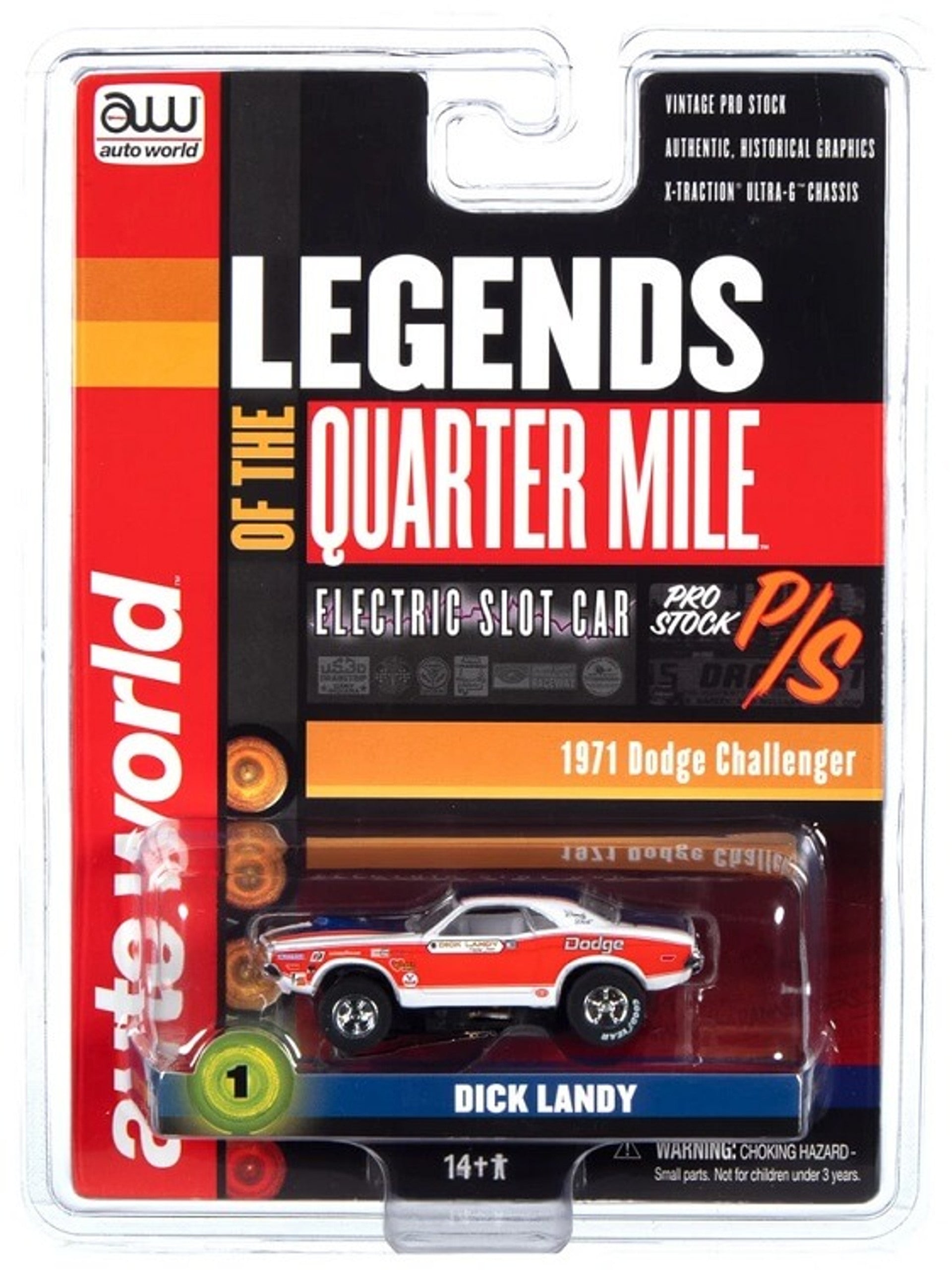 Xtraction Legends of the Quarter Mile Dick Landy 1971 Dodge Challenger HO Slot Car (RDZSC361LANDY)