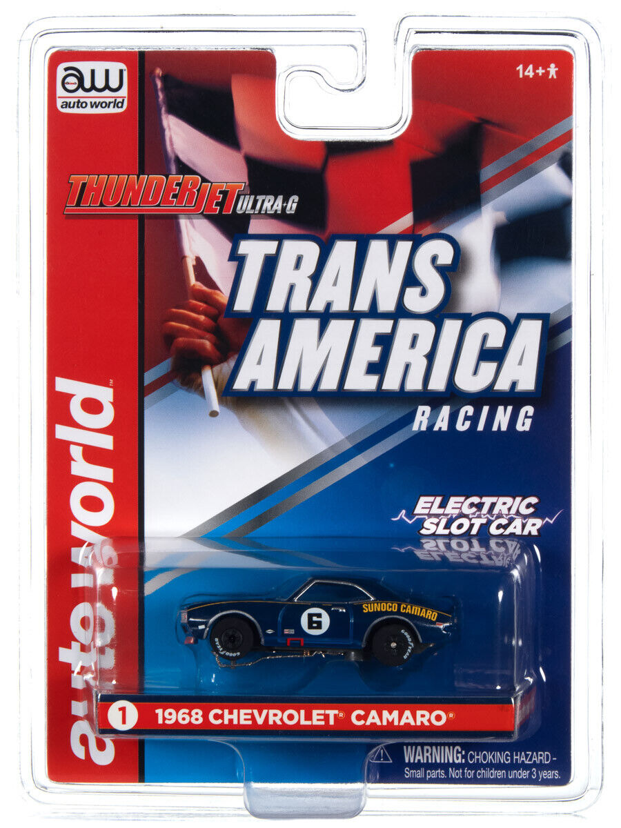 Thunderjet Trans AM Mark Donohue 1968 Sunoco Camaro HO Slot Car (RDZSC362CAM68)