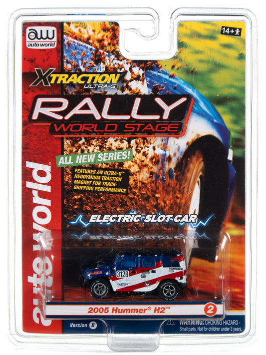 Xtraction Rally 2005 Hummer H2, Blue HO Scale Slot Car (RDZSC380HUMBLU)