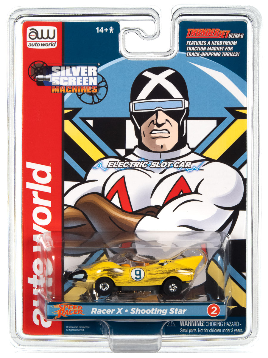 Thunderjet Speed Racer Racer X Shooting Star, Race Worn HO Scale Slot Car (RDZSC381MACH5W)