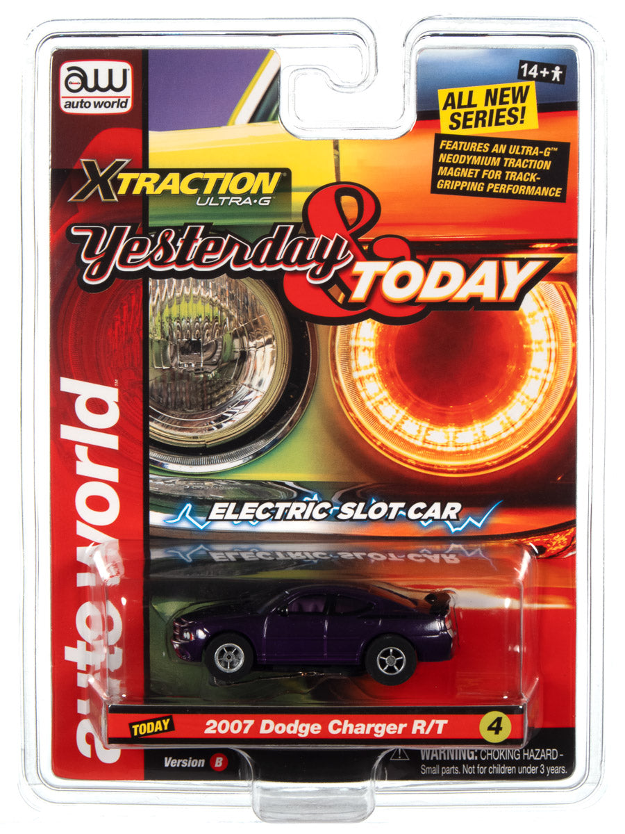 Xtraction 2007 Dodge Charger SRT8, Plum Crazy Purple HO Scale Slot Car (RDZSC384CHARPU)