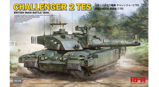 1/35 British Challenger 2 TES Main Battle Tank with Workable Track Links Plastic Model Kit (RFM5039)
