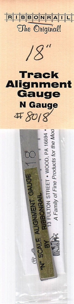 N 5" Track Alignment Gauges, Curved 18" Radius (RIB8018)