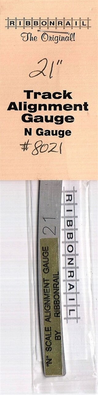 N 5" Track Alignment Gauges, Curved 21" Radius (RIB8021)