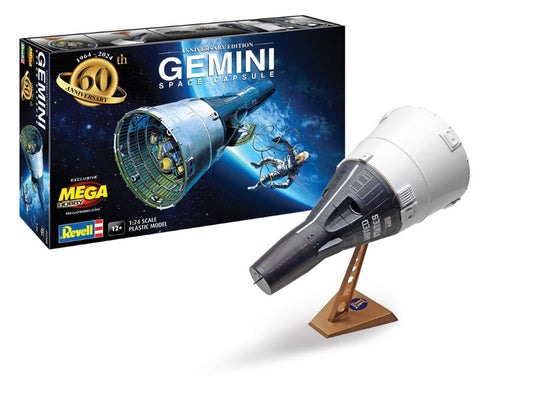 1/24 Gemini Space Capsule 60th Anniversary Edition Exclusive Limited Run Plastic Model Kit (RMX3705)