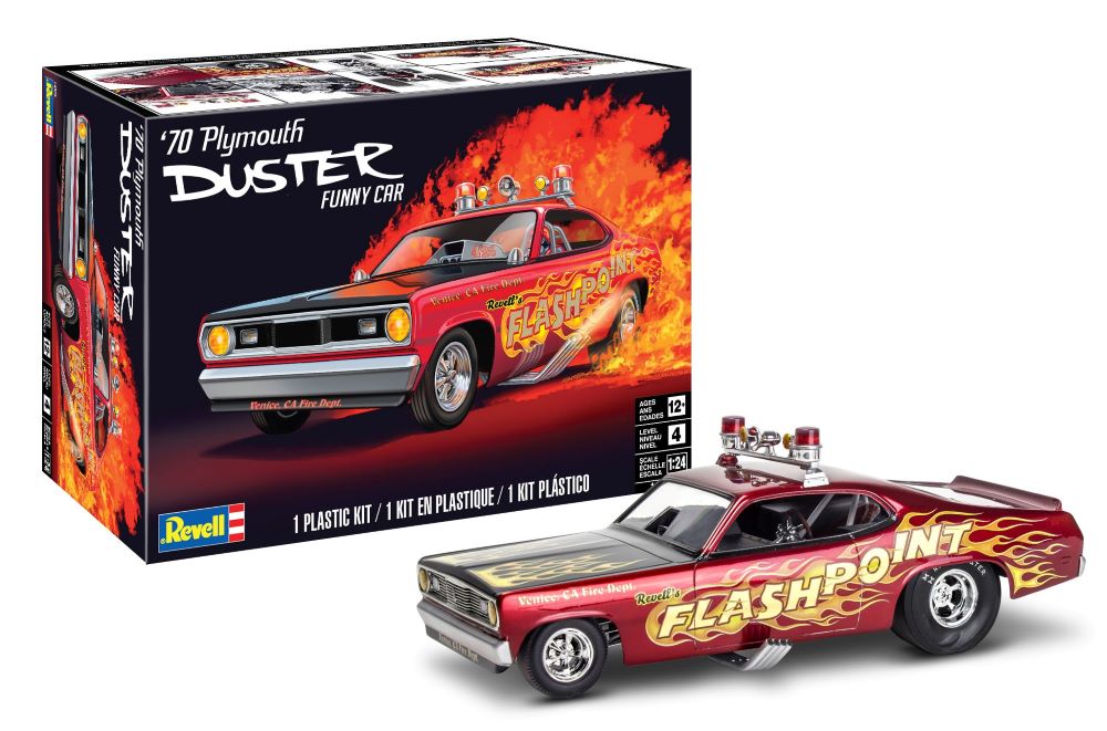 1/24 1970 Plymouth Duster Funny Car Plastic Model Kit (RMX4528)