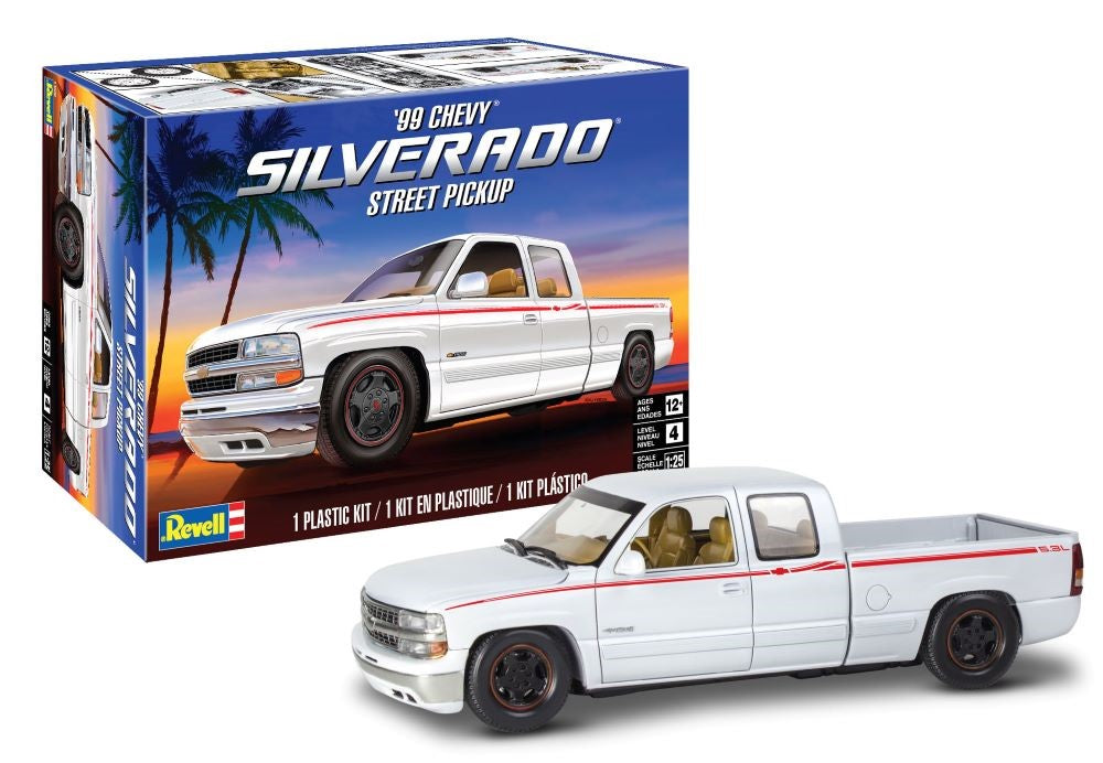 1/25 1999 Chevy Silverado Street Pickup Truck Plastic Model Kit (RMX4538)