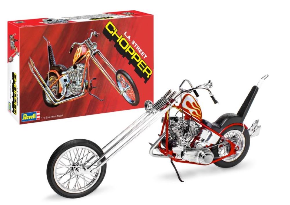 1/8 LA Street Chopper Motorcycle Plastic Model Kit (RMX7326)