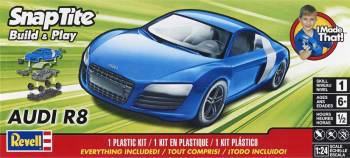 1/24 Audi R8 Blue Plastic Model Kit (RMX851698)