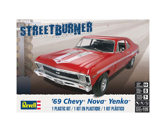 1/25 '69 Chevy Nova Yenko Plastic Model Kit (RMX854423)