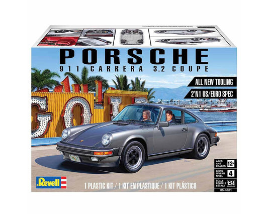 1/24 1984 Porsche 911 Carrera 3.2 Coupe Car (2-in-1) Plastic Model Kit (RMX854521)