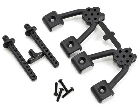 Black Rear Shock Hoop and Body Mount Set for SCX10 (RPM70702)