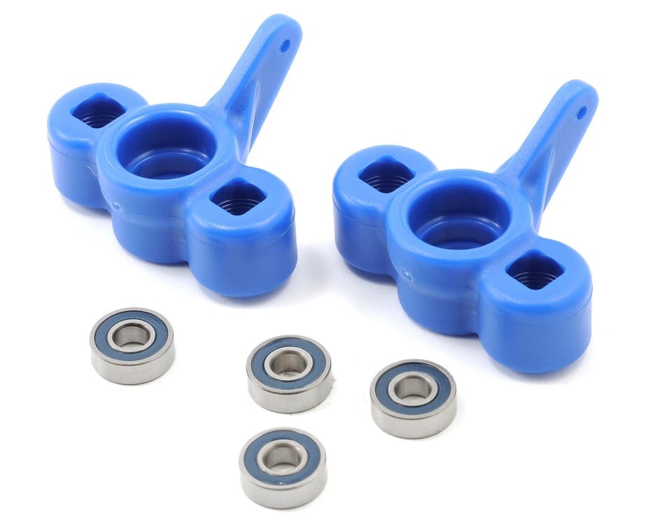 Axle Carriers with Ball Bearings, Blue for Traxxas T-Maxx (2) (RPM80035)