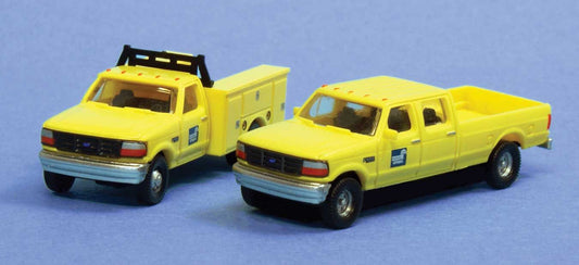 N Assembled 1992 Ford F Series Crew Cab Pickup and Service Truck Set, Conrail (RPSN383JL9G8)