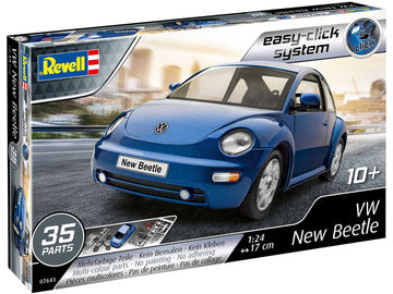 1/24 Easyclick VW New Beetle Snap-Together Plastic Model Kit (RVL07643)