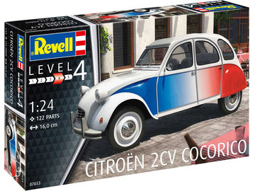 1/24 Citroen 2 CV Cocorico Plastic Model Kit (RVL07653)