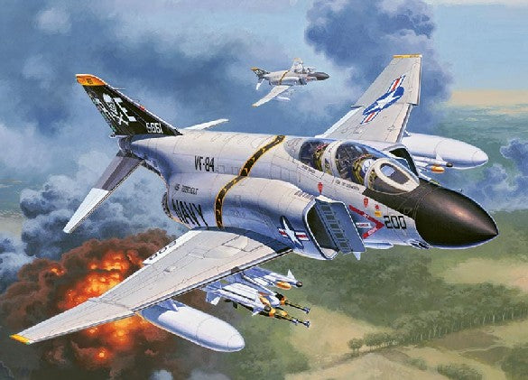 1/72 F4J Phantom II USN Fighter Plastic Model Kit (RVL03941)