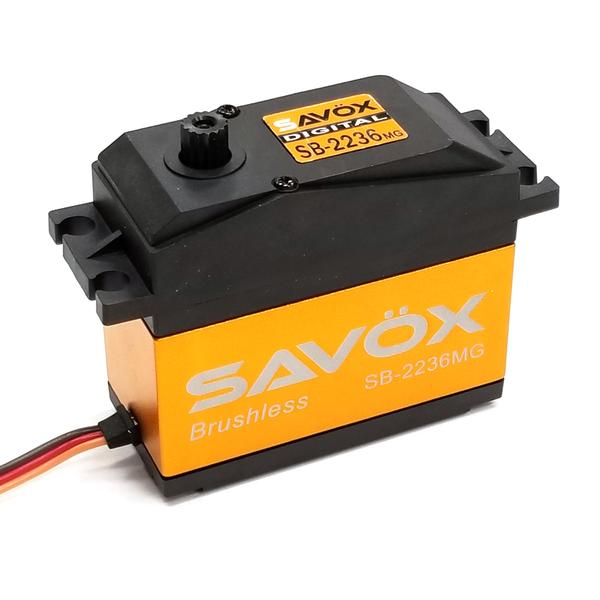 High Torque High Voltage Brushless Metal Gear 1/5 Scale Servo (555oz/in|0.13sec/60-Degrees) (SAVSB2236MG)