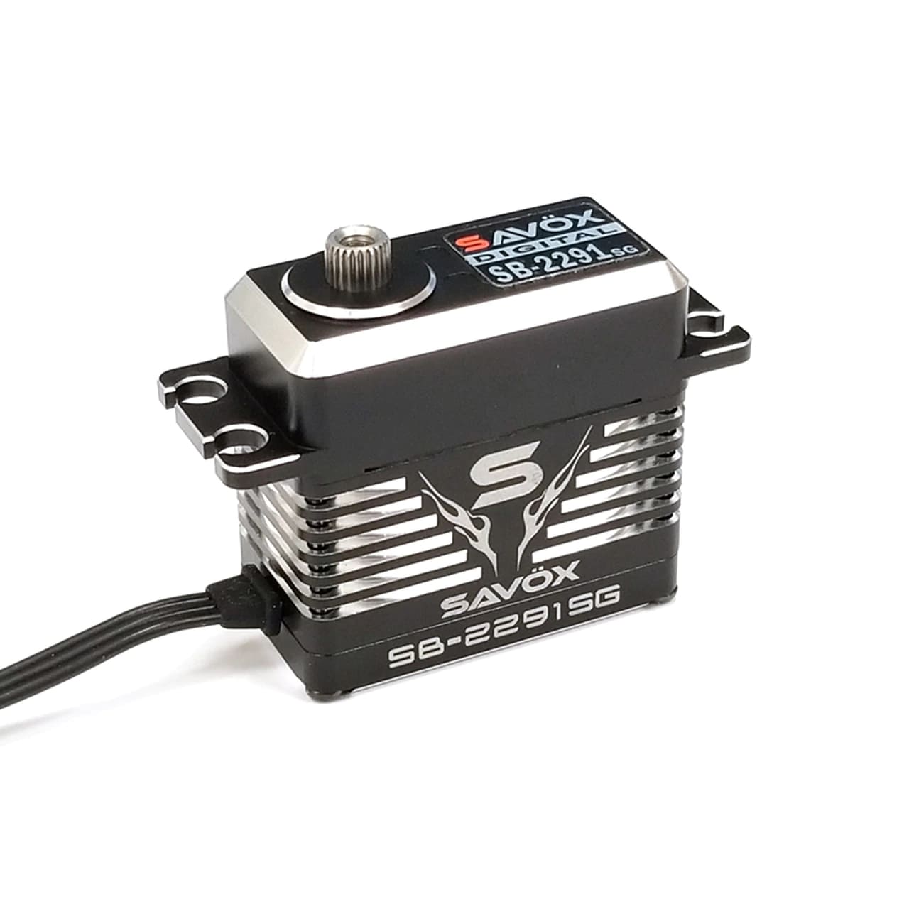 Black Edition High Speed Aluminum Case High Voltage Brushless Steel Gear Standard Servo (347oz/in|0.042sec/60-Degrees) (SAVSB2291SG)