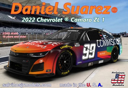 1/24 Daniel Suarez 2022 NASCAR Next Gen Chevrolet Camaro ZL1 Race Car Primary Livery Limited Production Plastic Model Kit (SJM2022DSP)