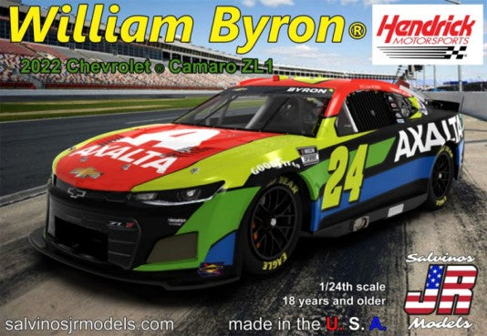 1/24 William Byron 2022 NASCAR Next Gen Chevrolet Camaro ZL1 Race Car Primary Livery Limited Production Plastic Model Kit (SJM2022WBP)