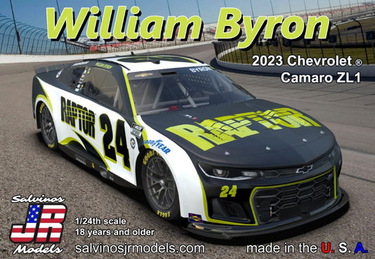 1/24 William Byron 2023 NASCAR Chevrolet Camaro ZL1 Race Car Primary Livery Limited Production Plastic Model Kit (SJM2023WBP)