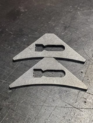 Steel Gussets with Bomb Design (2) (SMS0008)