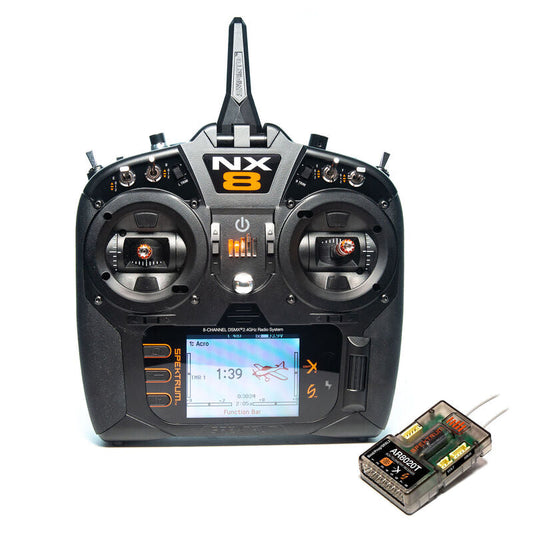 NX8 8-Channel DSMX Transmitter with AR8020T Telemetry Receiver (SPM8200)