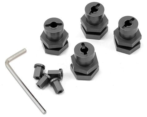 Aluminum Hex Conversion Kit 17mm Gunmetal for Slash 4x4 (4) (STRST165417GM)