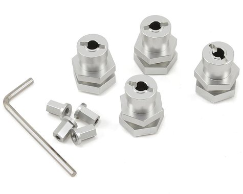 Aluminum Hex Conversion Kit 17mm Silver for Slash 4x4 (4) (STRST165417S)