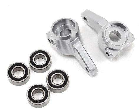 Aluminum Oversized Front Knuckles with Bearings Silver for Rustler/Slash/Stampede (2) (STRST3636S)