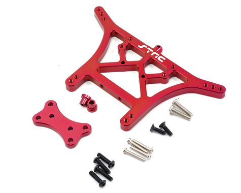 Aluminum Heavy Duty Rear Shock Tower 6mm Red for Bandit/Rustler/Slash/Stampede (STRST3638R)