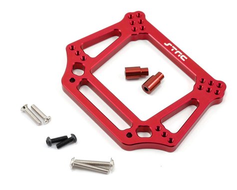 Aluminum Heavy Duty Front Shock Tower 6mm Red for Bandit/Rustler/Slash/Stampede (STRST3639R)