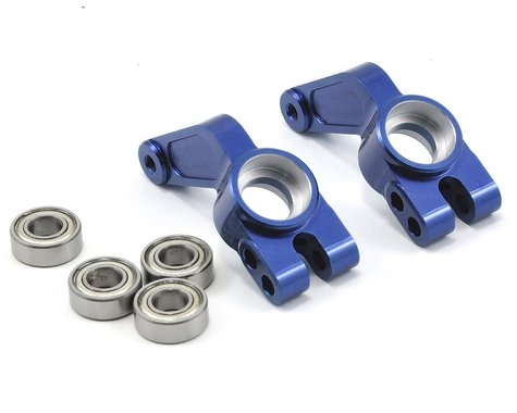 Aluminum Oversized Rear Hub Carriers with Bearings Blue for Rustler/Slash/Stampede/Bandit (2) (STRST3652B)
