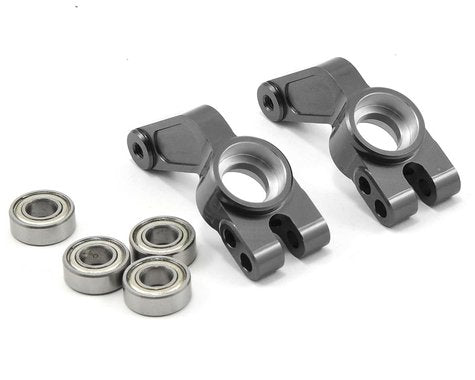 Aluminum Oversized Rear Hub Carriers with Bearings Gunmetal for Rustler/Slash/Stampede/Bandit (2) (STRST3652GM)