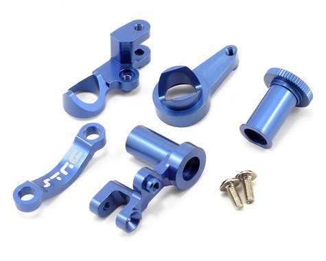 Aluminum Heavy Duty Steering Bellcrank Blue for Slash 4x4 (2) (STRST6845B)