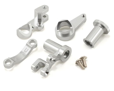Aluminum Heavy Duty Steering Bellcrank Silver for Slash 4x4 (2) (STRST6845S)