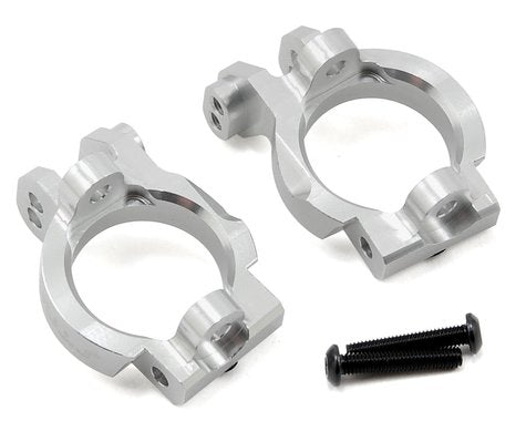 Aluminum Front Caster Blocks Silver for EXO Buggy (2) (STRSTA80106S)