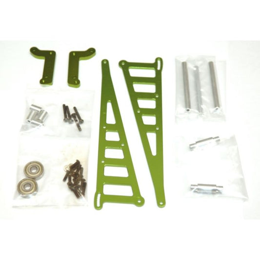 Aluminum Wheelie Bar Kit Green for DR10 (STRSTC71071G)