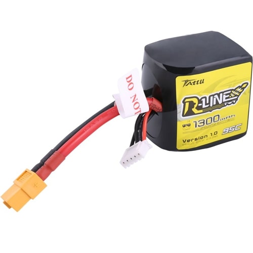 1300mAh 14.8V 95C 4S R-Line Series Version 3.0 LiPo Battery Pack with XT60 Plug (TAA13004S12X6)