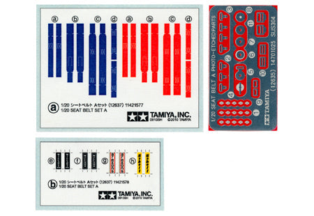 1/20 Seat Belt Set A (TAM12637)